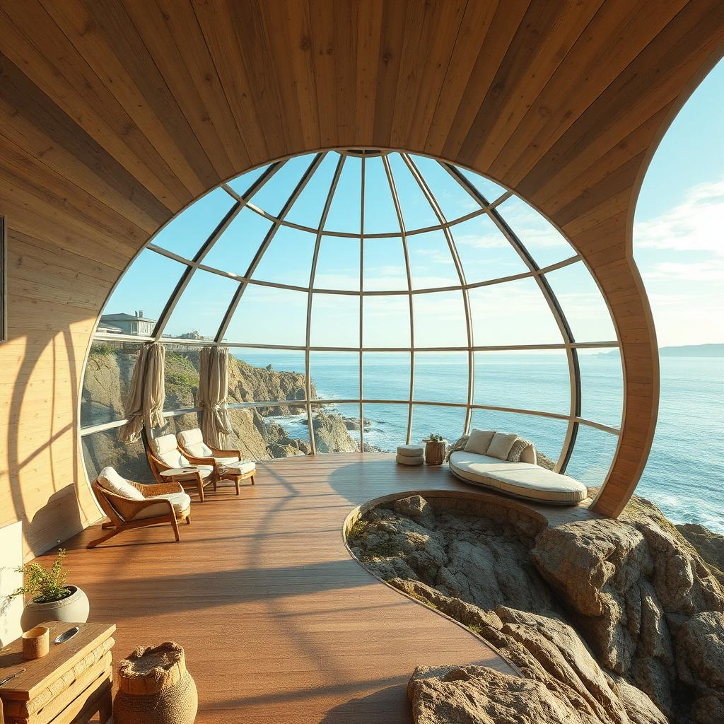 Dome Sanctuary Coastal Cliff Clear Vision